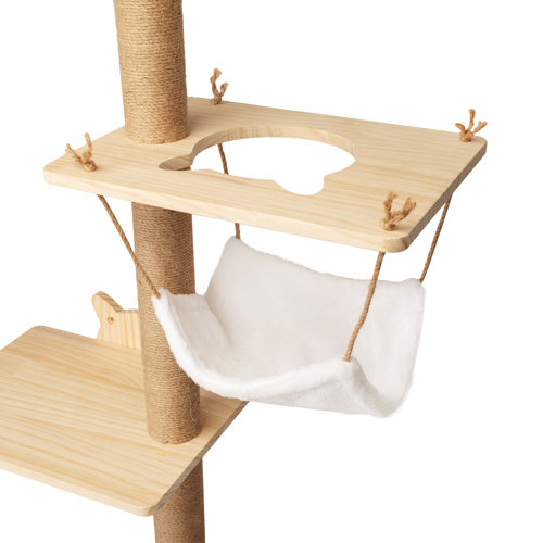 Tucker Murphy Pet™ Damyanti Wallmounted Cat Tree Shelf 6 Pieces